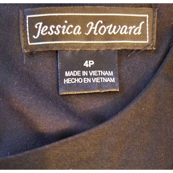 Jessica Howard black dress with red sparkly sash - Picture 8 of 8